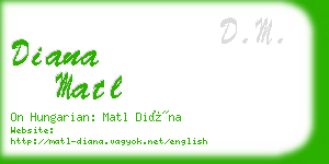 diana matl business card
